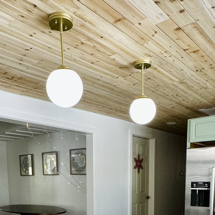 Kitchen pendant light installation