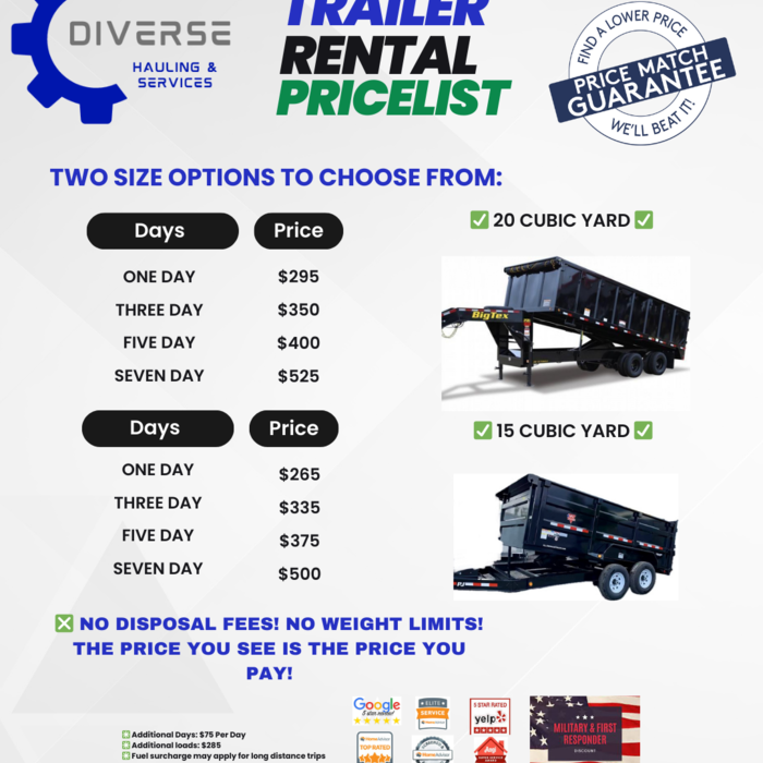✅ Our Updated Price List! Price Match Guarantee