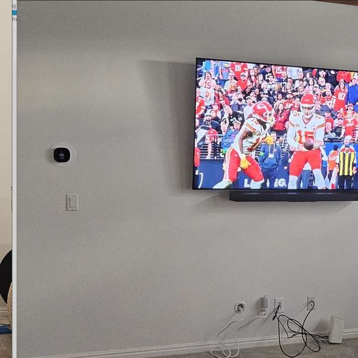 85&amp;quot; cordless install (before/after)