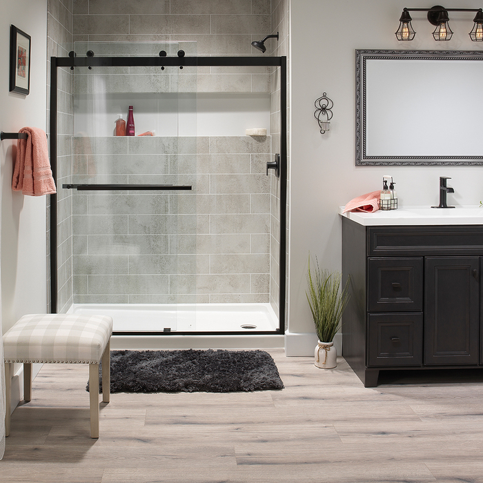 Concrete tile look