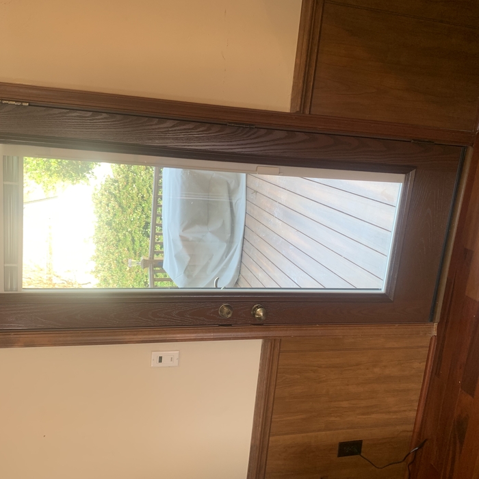 Entry Door With blinds