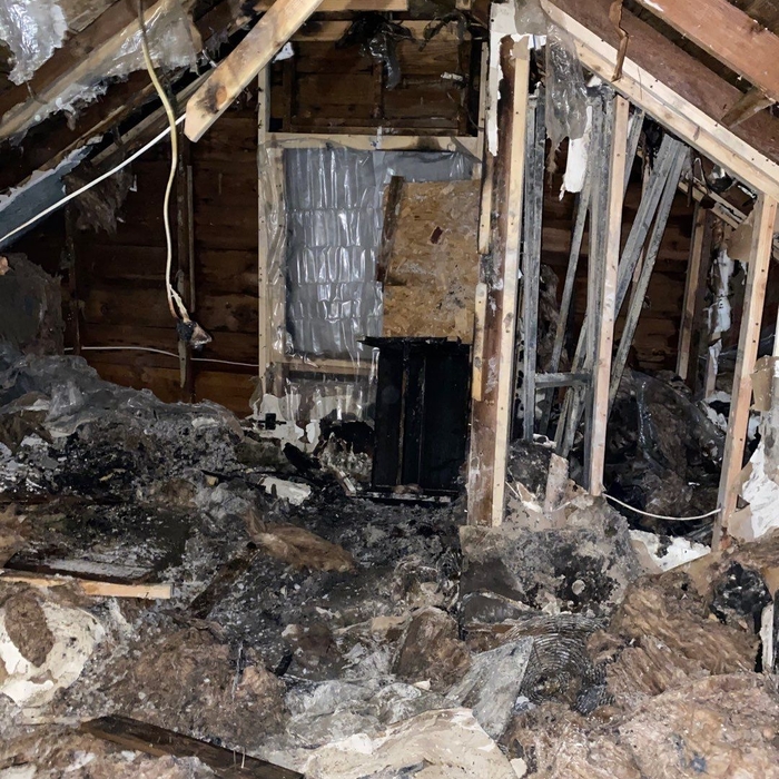 Upstairs Fire Damage