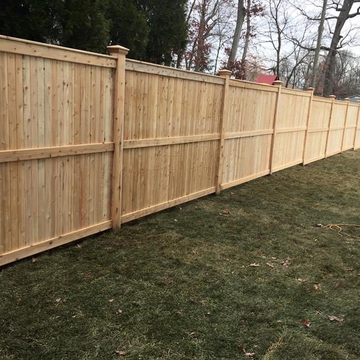 6&#39; high T&amp;G wood