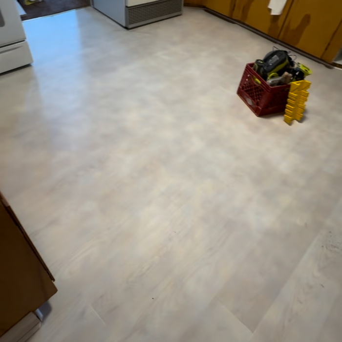 LVT floor install