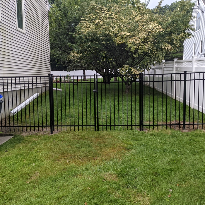 Black Aluminum fence/ gate