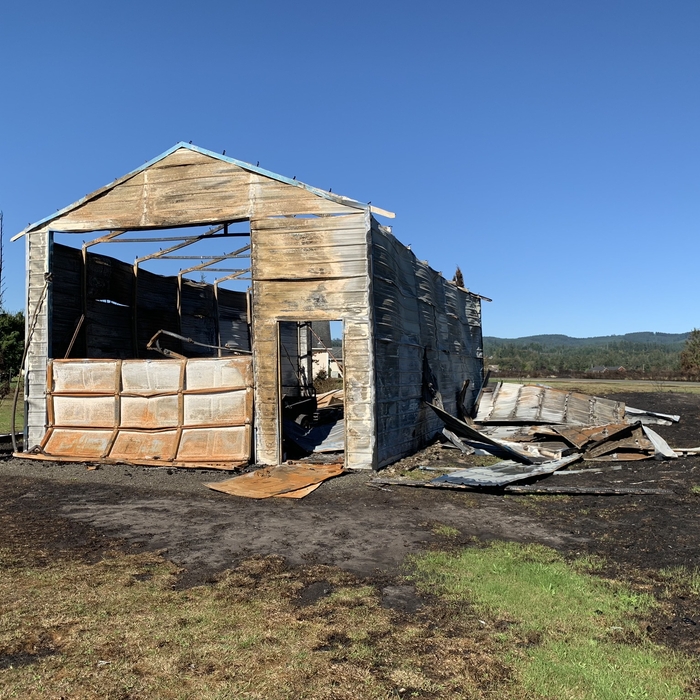 Burned Down Garage