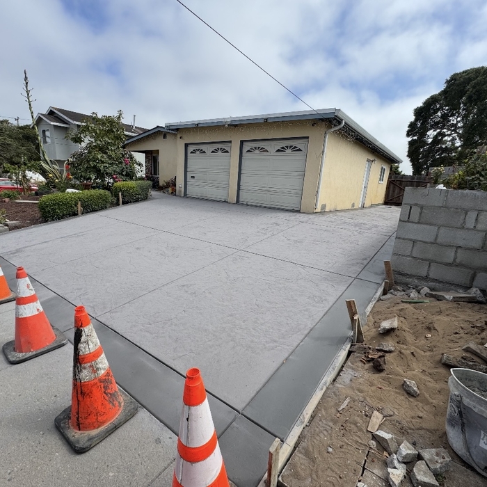 Finished driveway