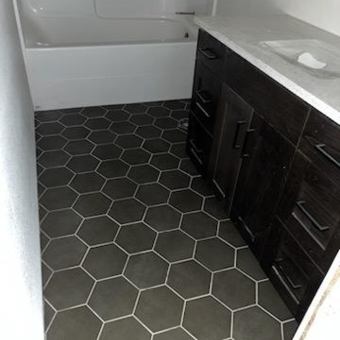 Gray Octagon Floors