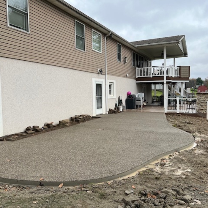 Exposed Aggregate Concrete Patio