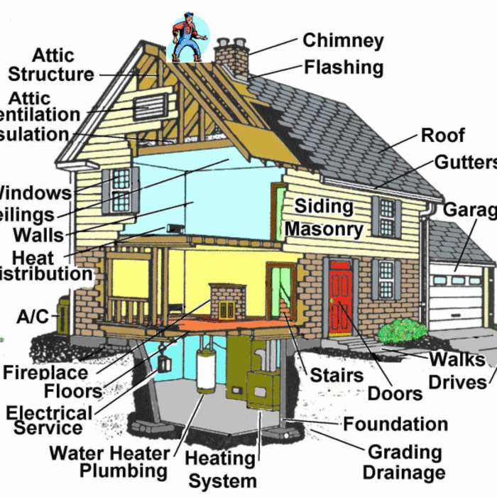 Some main inspection areas