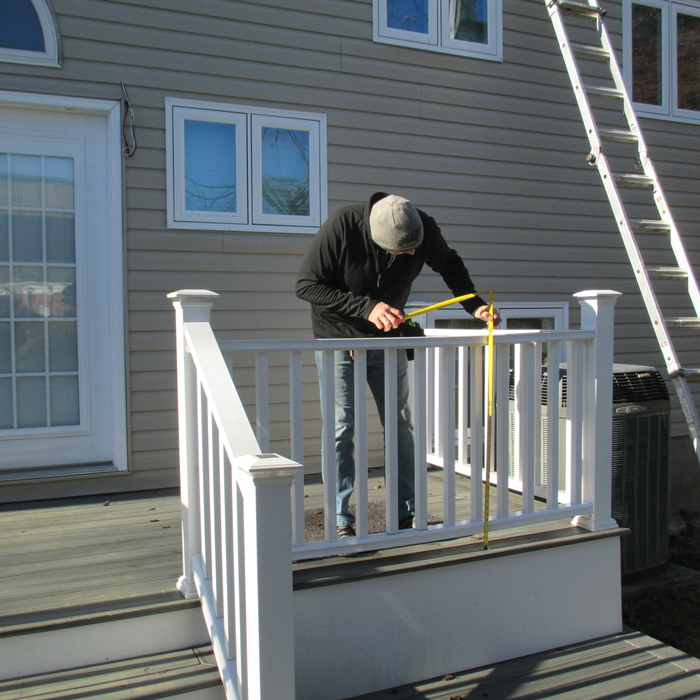 Checking railing height