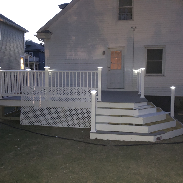 deck before finishings complete