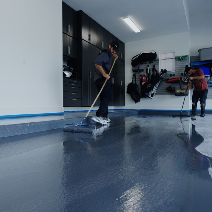 Epoxy in progress