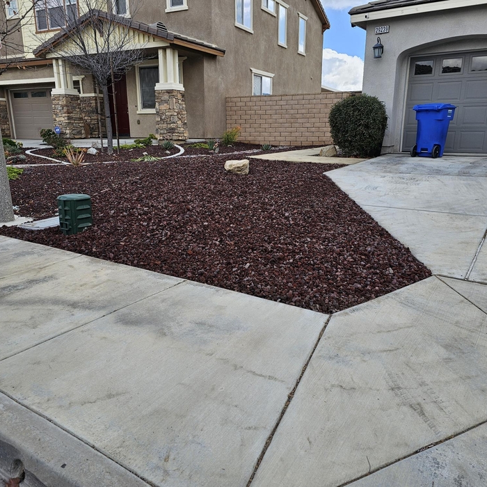 Lava Rock Installation
