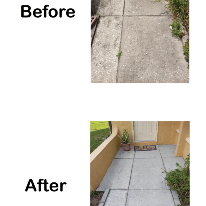 Pressure Wash Entryway