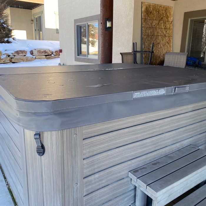 Installed new hot tub cover