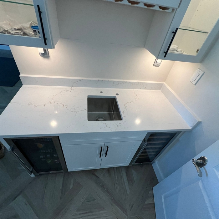 Bar and wine fridge
