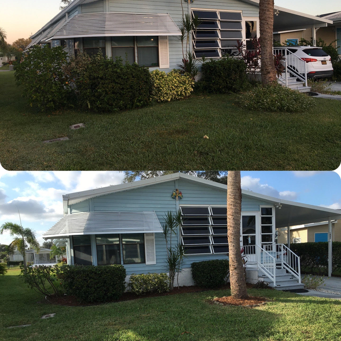 hedges trimmed