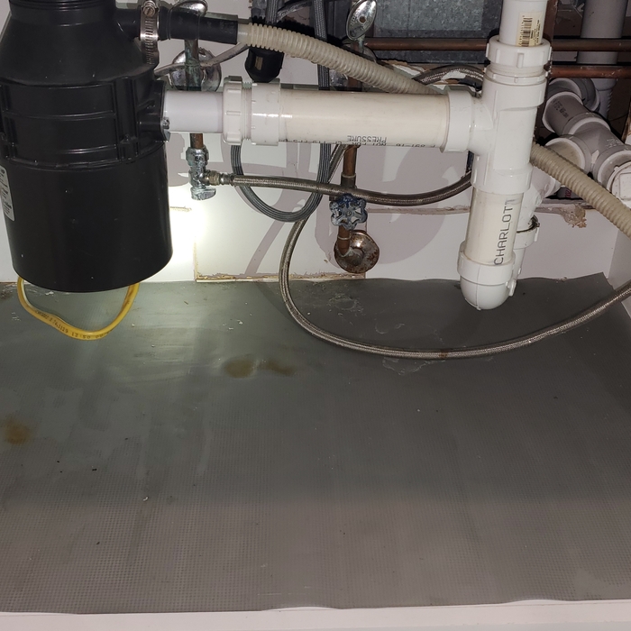 After replaced garbage disposal.