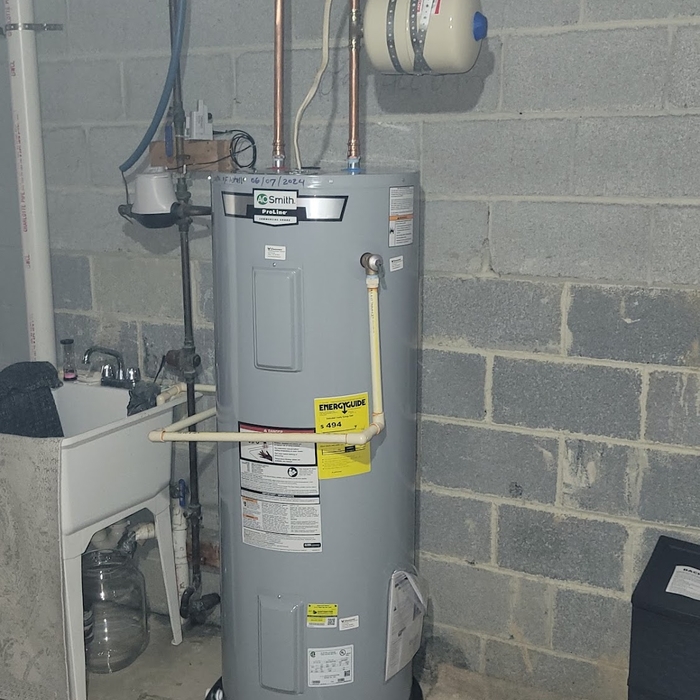 Replace 50 Gallons Electric water heater tank.