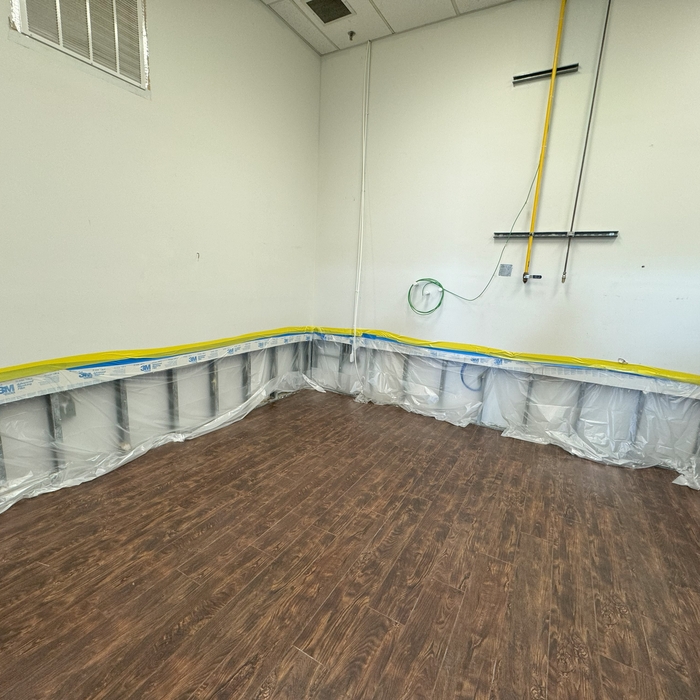 drywall disinfected and remediated - covered