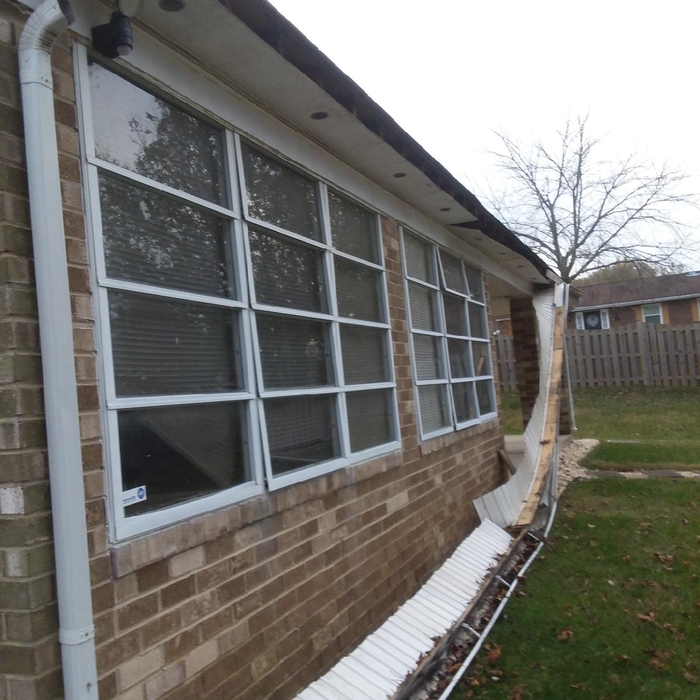 Fallen Gutter and soffit