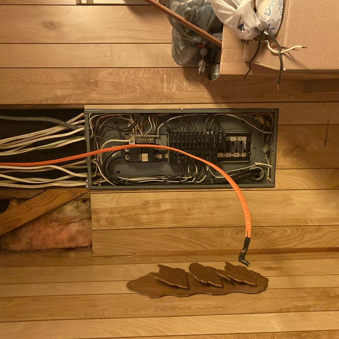 Pulling new wire to main panel in the house