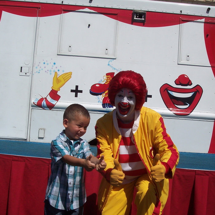  JUST STOPPED BY TO SAY HI TO RONALD