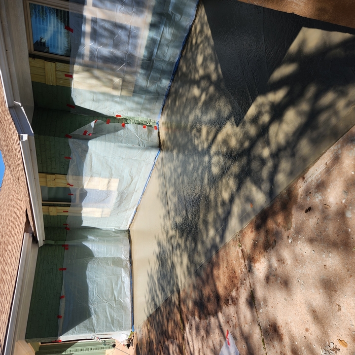 New concrete for a pergola