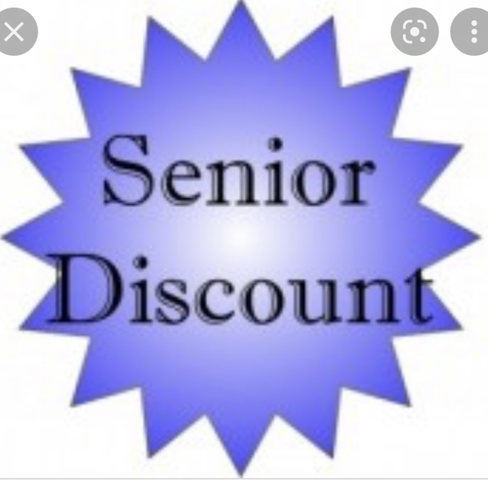 Senior citizen discounts