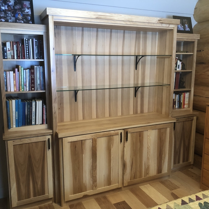 Hickory bookshelf