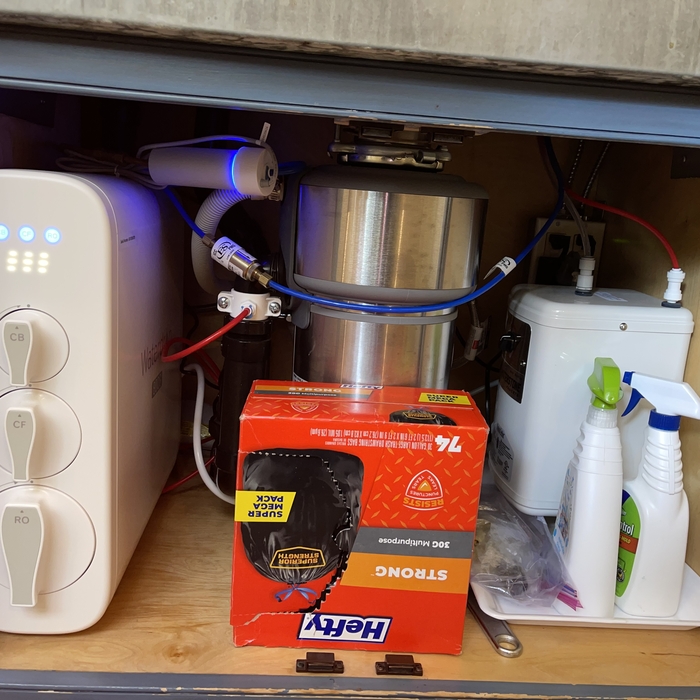 Tankless reverse osmosis filter