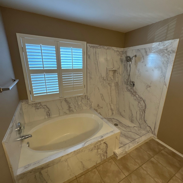 New tub &amp;amp; shower