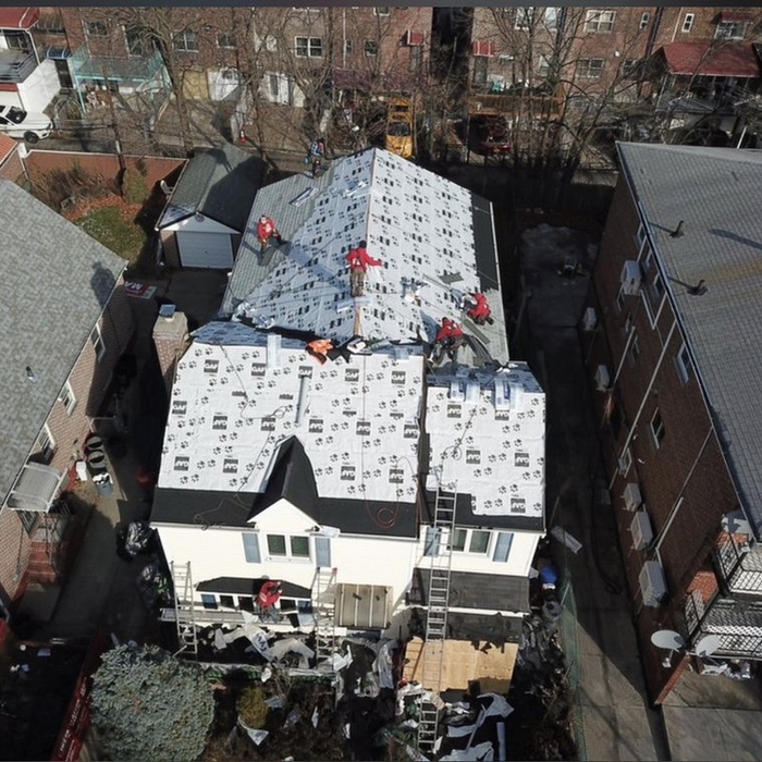 Installing new roof