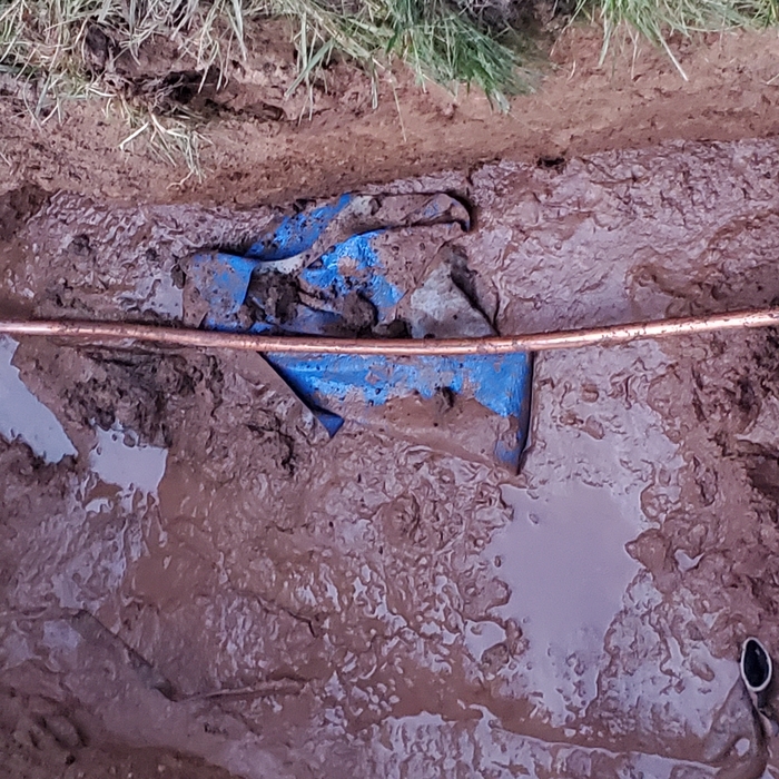 Exterior water line repair
