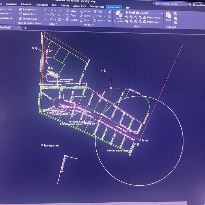 PROPERTY LINE CALCULATION