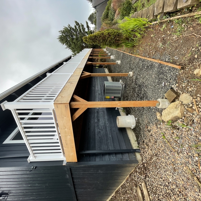 Deck and railing
