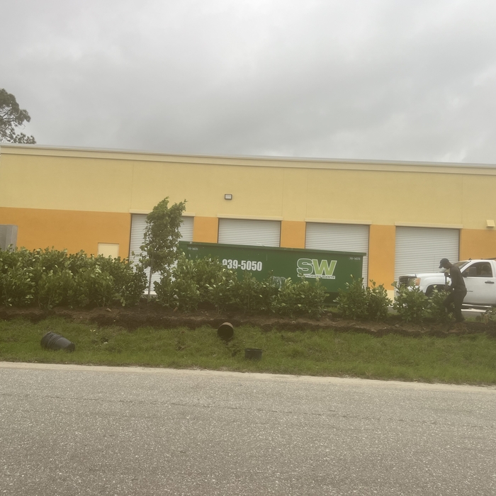 Commercial project irrigation and landscape