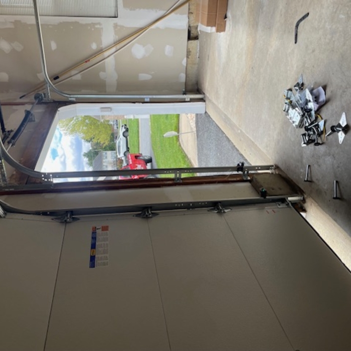 Garage doors on the intside