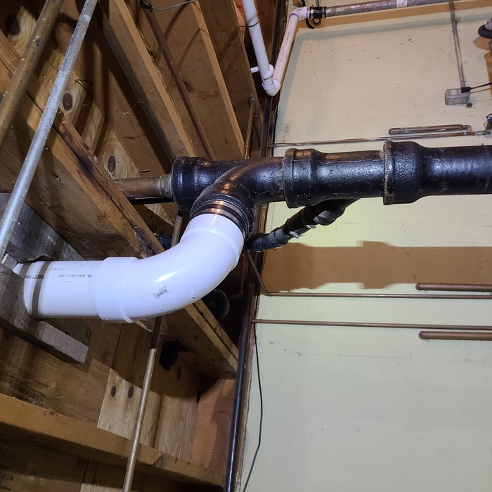 New Toilet Drain Pipe