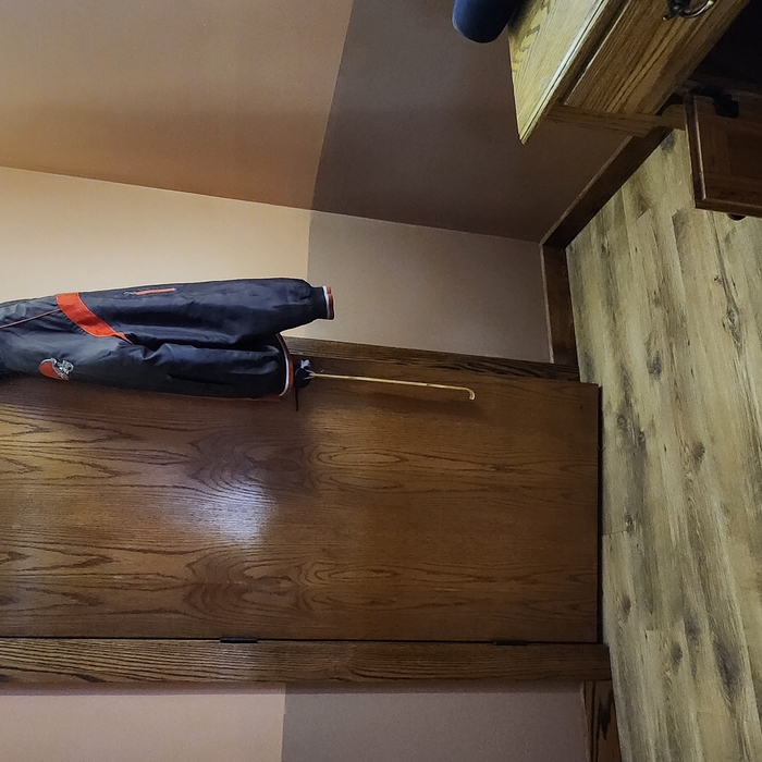 Bedroom closet door