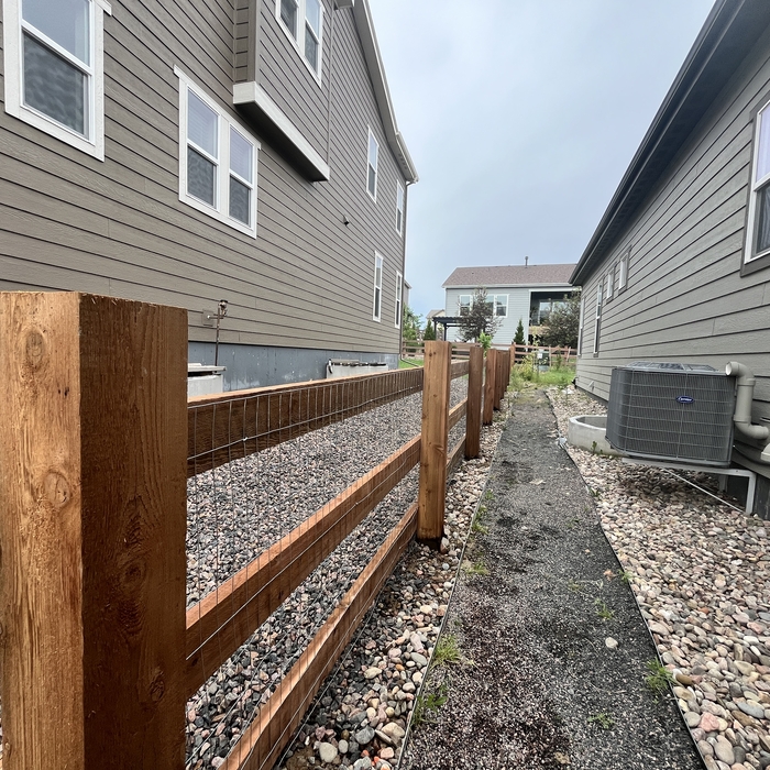 SPLIT RAIL, 6X6 POST