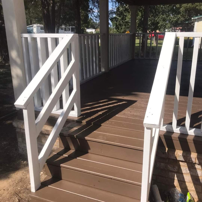 After deck painting
