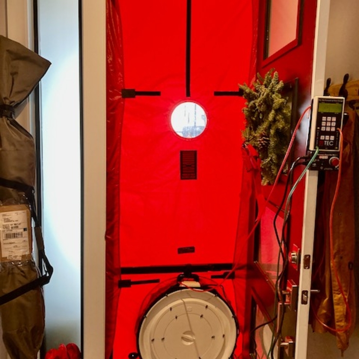 Blower Door in place