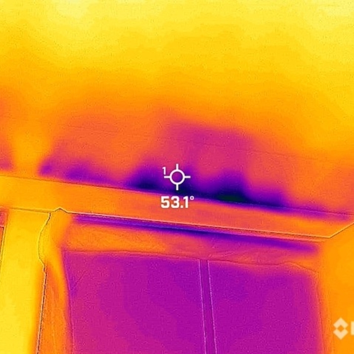Air leakage above front door