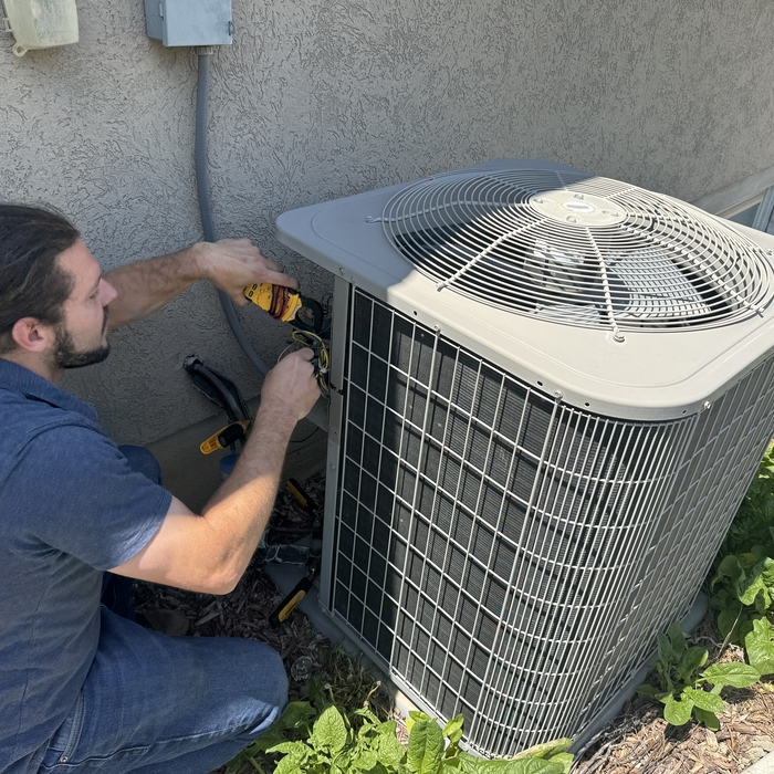 Inspecting outdoor unit