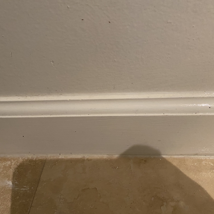 Clean baseboards