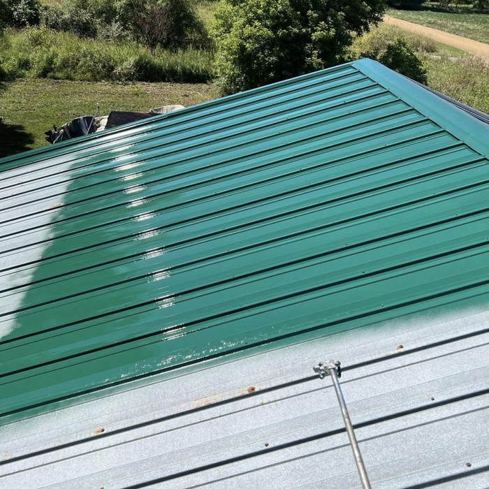 Metal roof painting