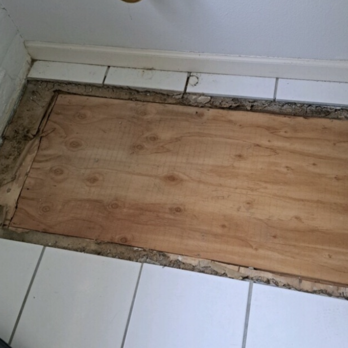 Floor needed repair!
