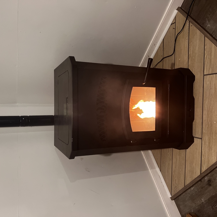 Pellet stove complete